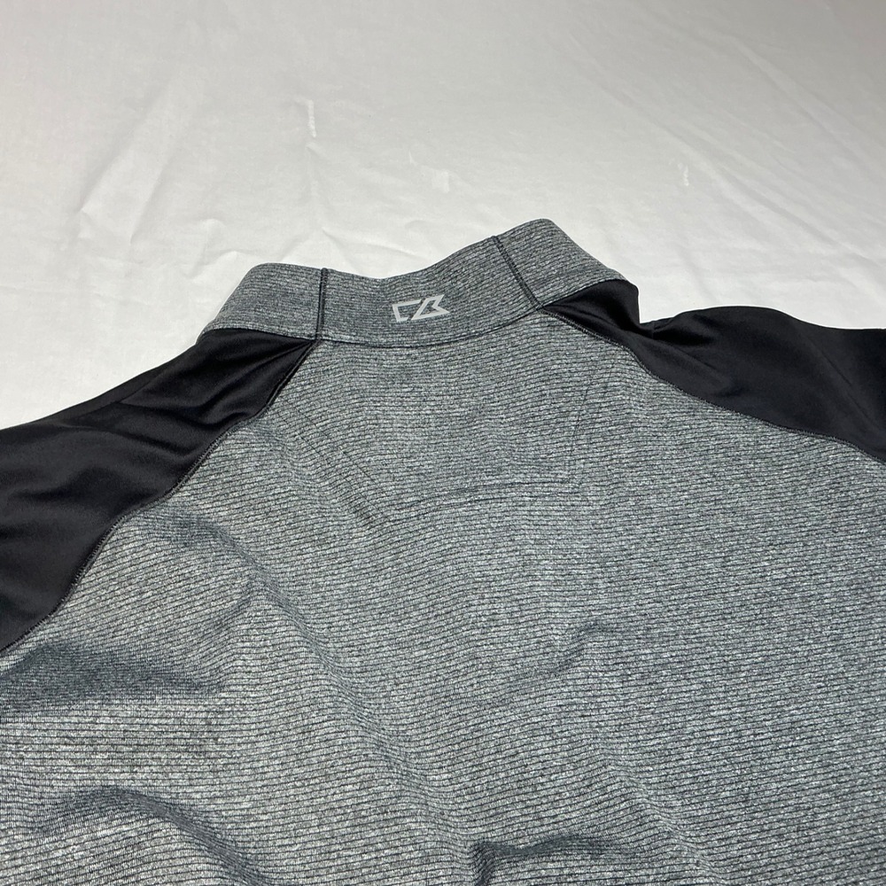 Cutter & Buck Half Zip Pullover Athletic Gray Black XL - Picture 7 of 7